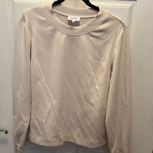 Soma Wknd Cream Long Sleeve Women's Top Super Soft and Luxurious Size L